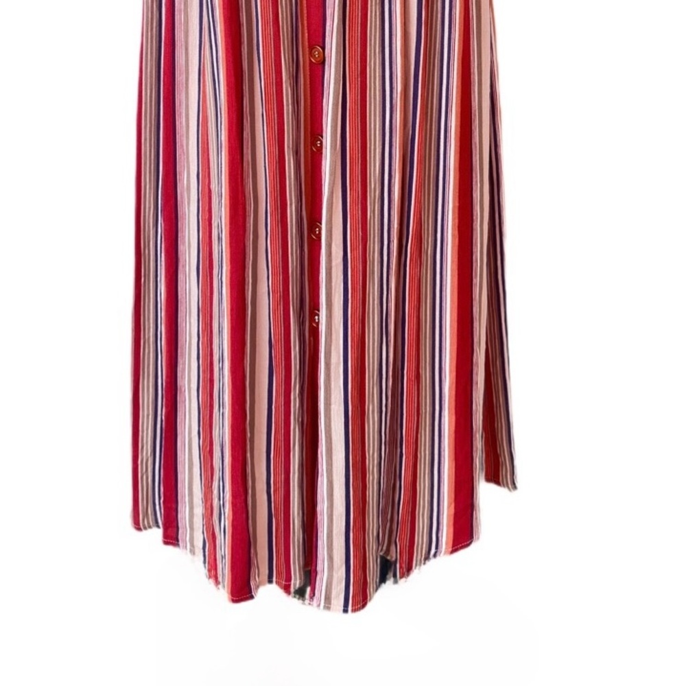 ALTAR’D STATE ~ Red and White Dress w/Elastic Tube Top Design Adjustable Straps - Picture 10 of 11